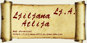 Ljiljana Atlija vizit kartica
